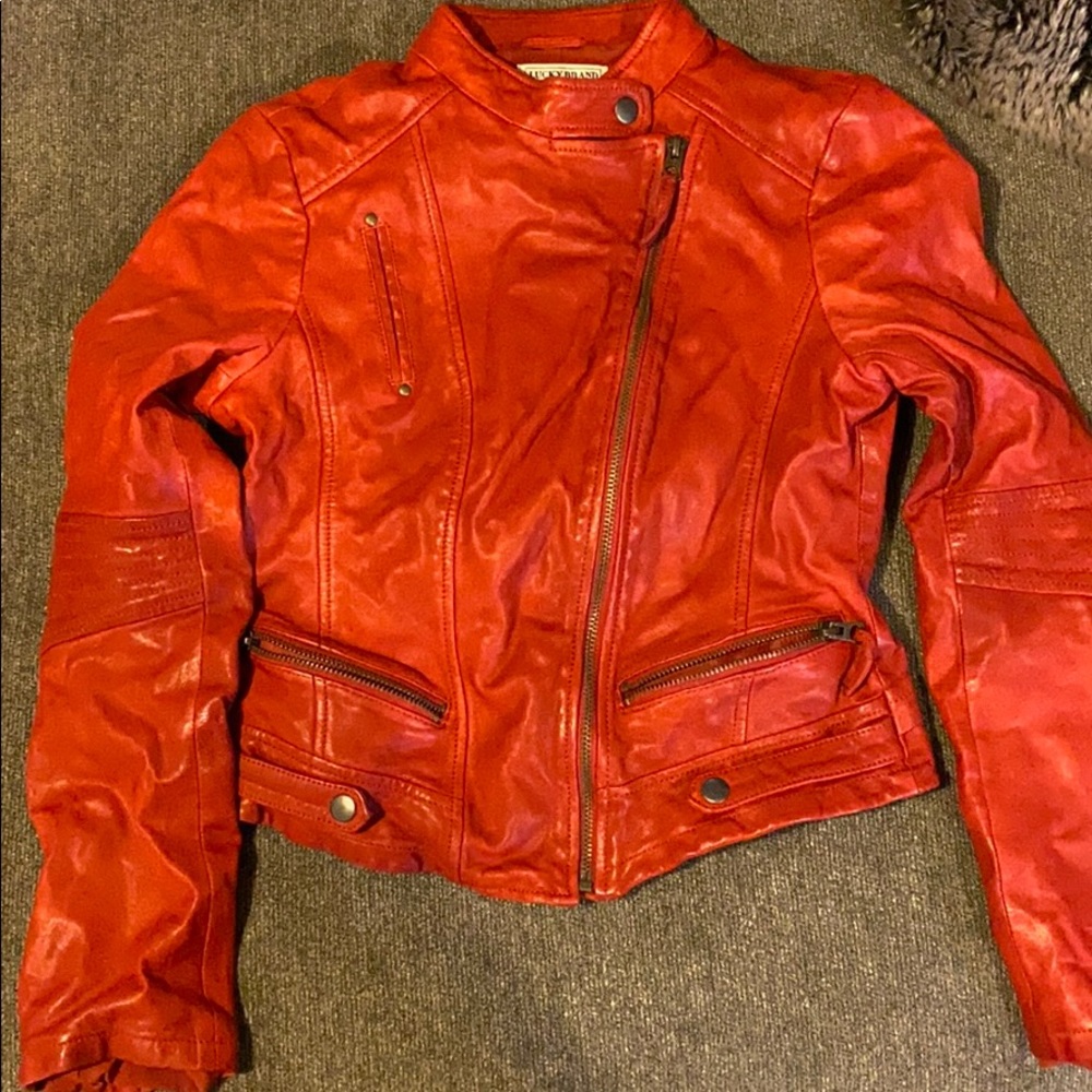 Lucky brand leather jacket